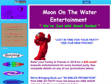Tablet Screenshot of moononthewater.com